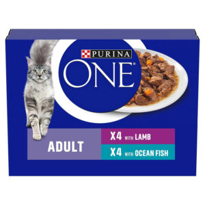 Purina ONE Complete Wet Cat Food Adult Fish & Lamb  8x85g
