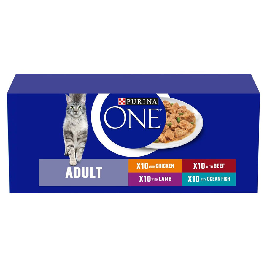 Purina ONE Complete Wet Cat Food Adult Mega Pack 40x85g