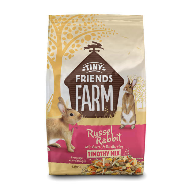 Supreme Tiny Friends Farm Russel Rabbit Carrot & Timothy Hay Mix 2.5kg