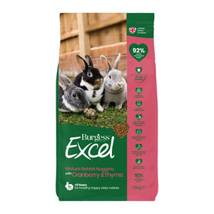 Burgess Excel Rabbit Mature Cranberry & Ginseng Nuggets 1.5kg