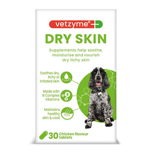 Vetzyme Dry Skin Tablets 30 pack
