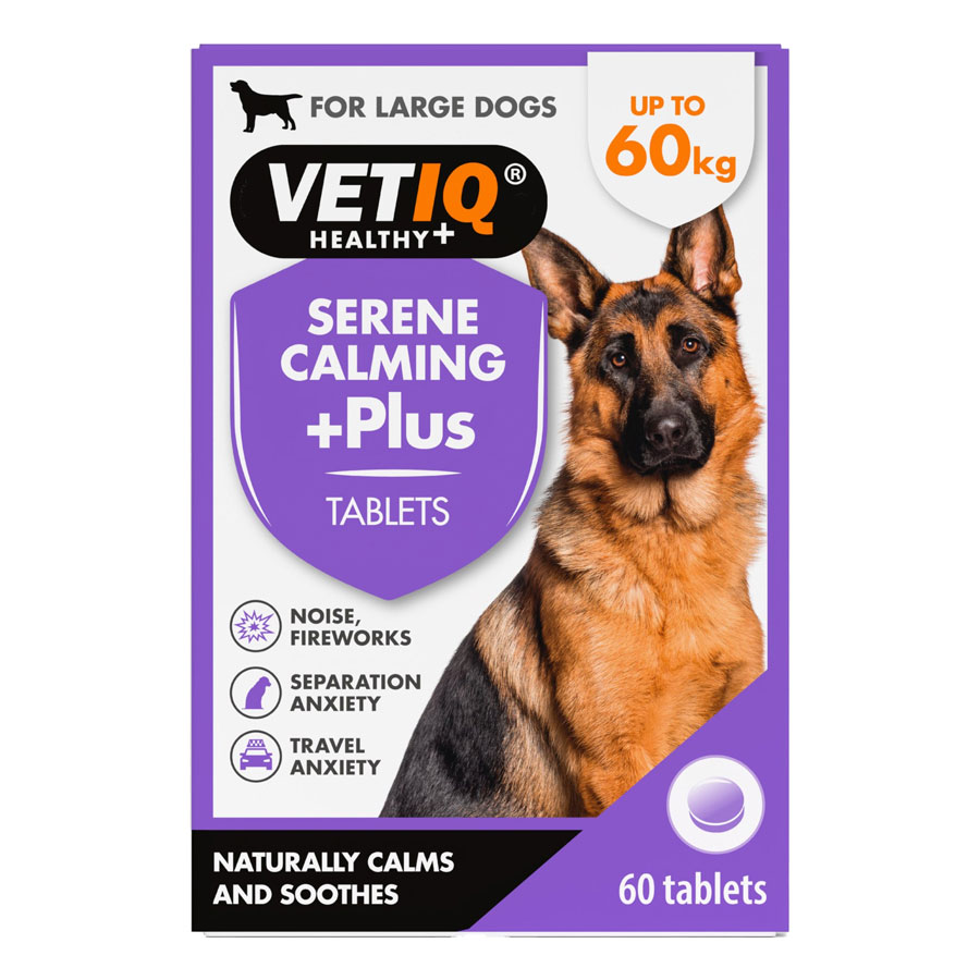 VETIQ Serene Calming +Plus Tablets for Large Dogs x60