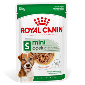 Royal Canin Complete Chunks in Gravy Wet Dog Food Mini Ageing 12+ 85g
