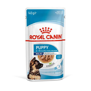 Royal Canin Complete Chunks in Gravy Wet Dog Food Maxi Puppy 140g
