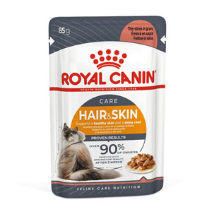 Royal Canin Wet Cat Food Pouch Hair & Skin in Gravy 85g