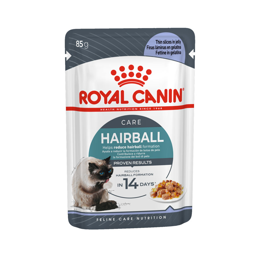 Royal Canin Wet Cat Food Pouch Hairball Care in Jelly 85g