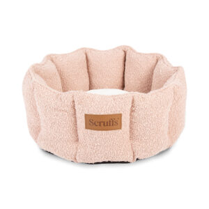 Scruffs Boucle Cat Bed Pale Rose