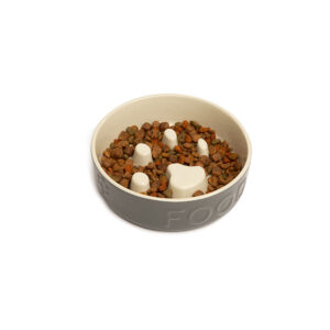 Scruffs Slow Feed Pet Bowl Grey