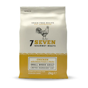 Seven Grain Free Adult Dry Dog Small Breed Chicken, Sweet Potato & Herbs 2kg