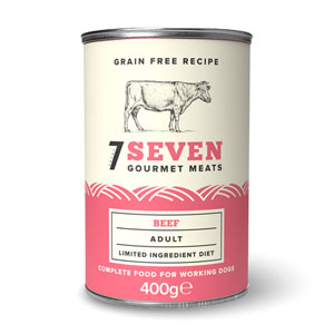 Seven Grain Free Complete Wet Dog Food Adult Beef 400g
