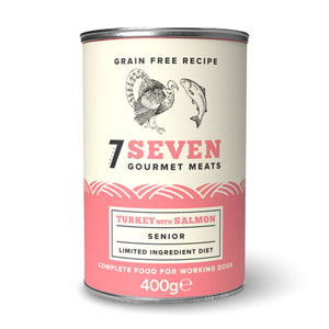 Seven Gourmet Grain Free Complete Wet Dog Food Senior Turkey & Sweet Potato 400g