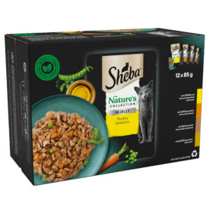 Sheba Complete Wet Cat Food Nature's Collection Poultry Selection in Jelly
