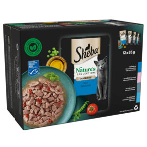 Sheba Complete Wet Cat Nature's Collection Fish Selection in Gravy  12x85g