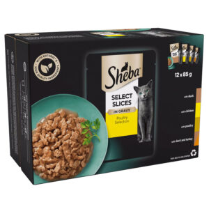 Sheba Complete Wet Cat Food Select Slices Poultry Selection in Gravy