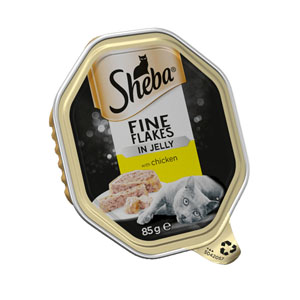 Sheba Foil Fine Flakes Chicken in Jelly 85g