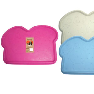 Rubber Paw Dog Feeding Mats 51x35cm Assorted Colours