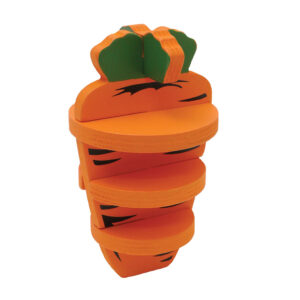 Rosewood Boredom Breaker Woodies 3D Carrot Small Animal Toy