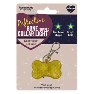 Rosewood Bone Shaped Collar Light
