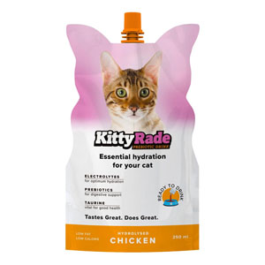 KittyRade Isotonic Cat Drink Chicken Flavour 250ml