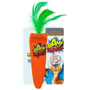 BAM! Catnip Filled Carrot Cat Toy