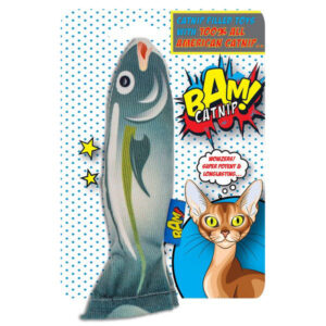 BAM Catnip Filled Fish Cat Toy