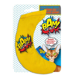 BAM Catnip Filled Banana Cat Toy