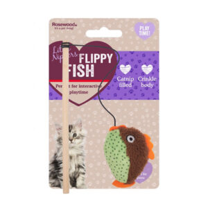 Rosewood Little Nippers Flipper Fish Kitten Toy