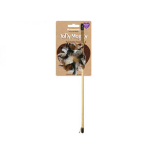 Rosewood Jolly Moggy Fun Feather Teaser