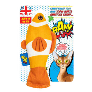 BAM! Catnip Filled Cat Toy Conny Clownfish