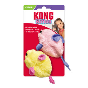 KONG Catnip Kitten 2 Pack Mice Cat Toys