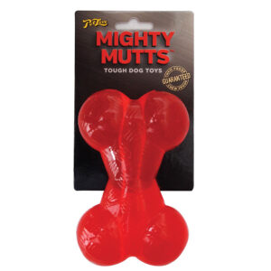 Mighty Mutts Tough Dog Toy Rubber Bone  Medium