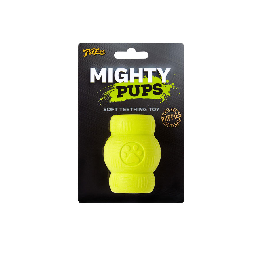 Mighty Pups Mini Foam Barrel Puppy Toy