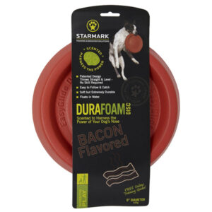 Starmark Durafoam Bacon Disc Dog Toy