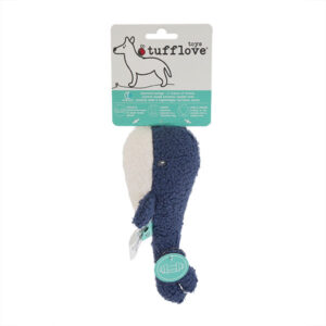 Rosewood Tufflove Dog Toy Whale