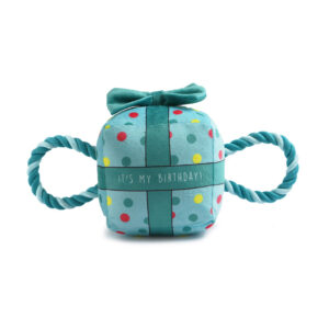 Ancol Its Pawty Time It's My Birthday Present Dog Toy  Pink