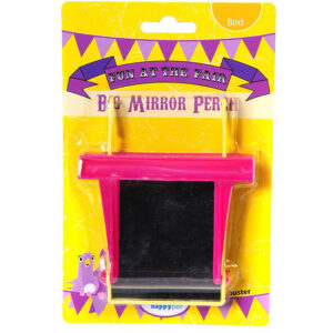 Happy Pet Fun At The Fair Big Mirror Perch Bird Toy