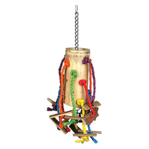 Happy Pet Bamboo Puzzle Parrot Toy