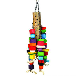Happy Pet Bamboo Supersize Wooden Parrot Toy