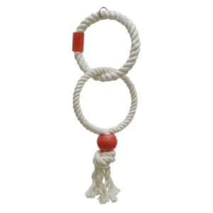 Rosewood Boredom Breaker Parrot Rope Ring Bird Toy  Twin