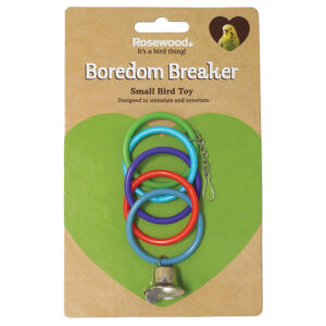 Rosewood Boredom Breaker Bird Toy Olympic Rings with Bell