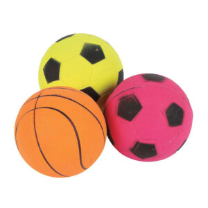 Happy Pet Neon Sports Balls Dog Toy 3pk