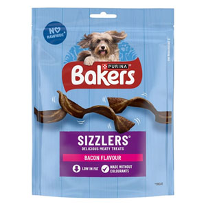 Bakers Sizzlers Dog Treats Bacon