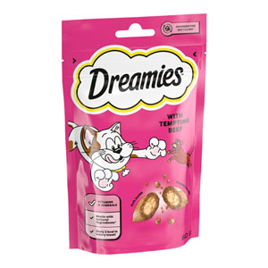 Dreamies Cat Treats Tempting Beef 60g