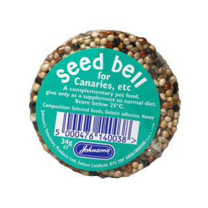 Johnson's Treat2Eat Canary Seed Bell Bird Treat 34g