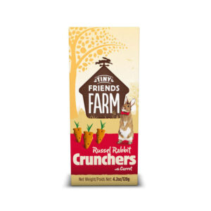 Tiny Friends Farm Russel Rabbit Crunchers Carrot Treats 120g