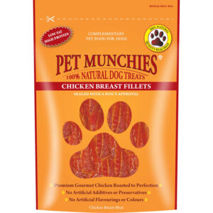 Pet Munchies Dog Treats Chicken Breast Fillets 100g