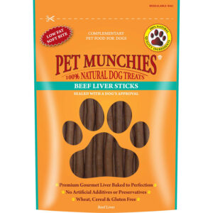 Pet Munchies Dog Treats Beef Liver Sticks 90g