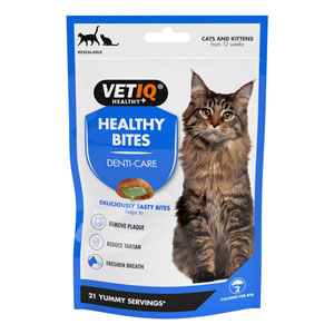 VETIQ Healthy Bites Denti-Care Cat Treats 65g