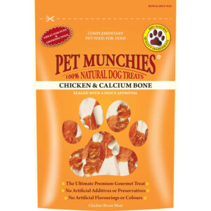 Pet Munchies Dog Treats Chicken & Calcium Bones 100g