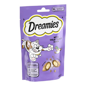 Dreamies Cat Treats Delectable Duck 60g